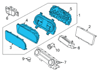 OEM Hyundai Tucson CLUSTER ASSY-INSTRUMENT Diagram - 94003-CW000