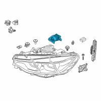 OEM BMW 430i xDrive Gran Coupe Led Module Daytime Driving Lights Left Diagram - 63-11-7-493-229