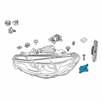 OEM 2019 BMW 440i Gran Coupe Led Module, Direction Indicator, Left Diagram - 63-11-7-493-233