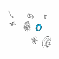 OEM 2006 Ford Expedition Brake Shoes Diagram - 6L1Z-2A753-A