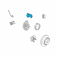 OEM 2002 Lincoln Navigator Caliper Assembly Diagram - 6L1Z-2V552-ARM