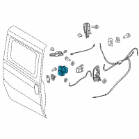 OEM 2019 Ram ProMaster City Sliding Door Latch Diagram - 68261905AA