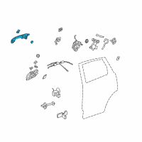 OEM 2010 Honda CR-V Handle Assembly, Passenger Side Door (Outer) Diagram - 72140-SWA-A01