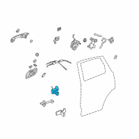 OEM 2019 Honda Fit Hinge, Right Rear Door (Upper) Diagram - 67910-SWA-H11ZZ