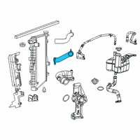 OEM 2022 Ram 2500 Radiator Outlet Diagram - 68359638AC