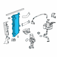 OEM Ram 3500 Engine Cooling Radiator Diagram - 68322491AA