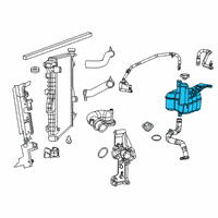 OEM 2019 Ram 2500 Bottle-COOLANT Recovery Diagram - 68370066AC