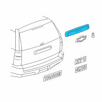 OEM 2010 Chevrolet Suburban 2500 Applique Diagram - 22777529