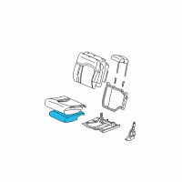 OEM 2003 Cadillac Escalade Pad Asm, Rear Seat #2 Back Cushion Diagram - 12478380