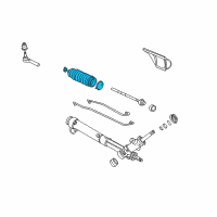 OEM Buick Rendezvous Rack and Pinion Boot Diagram - 26034552