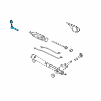 OEM Buick Rendezvous Outer Tie Rod Diagram - 26086073