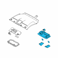 OEM 2014 Nissan 370Z Lamp Assembly Map Diagram - 26430-1EA6A