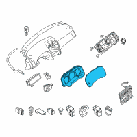 OEM Nissan Maxima Speedometer Instrument Cluster Diagram - 24810-9DF0A