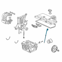 OEM Honda Insight Dipstick, Oil Diagram - 15650-PHM-015