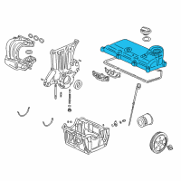 OEM 2006 Honda Insight Cover, Cylinder Head Diagram - 12310-PHM-000