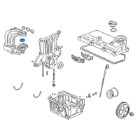 OEM 2001 Honda Insight Gasket, Throttle Body Diagram - 17107-PHM-006