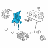 OEM 2000 Honda Insight Pump Assembly, Oil Diagram - 15100-PHM-013