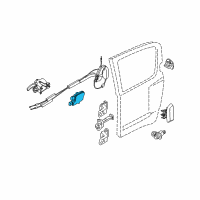 OEM Nissan Xterra Door Lock Actuator Motor, Rear Right Diagram - 82552-EA000