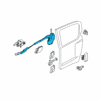 OEM Nissan Rear Left Driver Door Lock Actuator Diagram - 82501-ZP70A