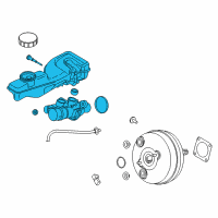 OEM 2020 Lincoln Continental Master Cylinder Assembly Diagram - G3GZ-2140-A