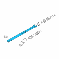 OEM Oldsmobile Alero Steering Column-Lower Shaft Diagram - 26077595
