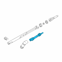 OEM 1999 Oldsmobile Alero Intermediate Steering Shaft Assembly Diagram - 22659865