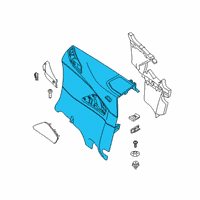 OEM 2022 BMW M8 LATERAL TRIM PANEL, LEFT Diagram - 51-41-8-469-105