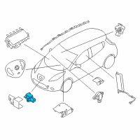 OEM 2015 Nissan Leaf Sensor-Air Bag Front Center Diagram - 98581-3JA5A