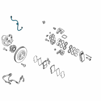 OEM 2016 Hyundai Equus Hose-Brake Front, LH Diagram - 58731-3N500