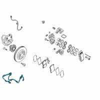 OEM 2010 Hyundai Genesis Cable Assembly-ABS.EXT, LH Diagram - 59810-3M000