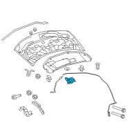 OEM 2020 Dodge Journey Hood Latch Diagram - 4589828AA