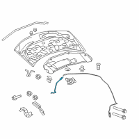 OEM 2009 Dodge Avenger Hood Prop Diagram - 5008960AE