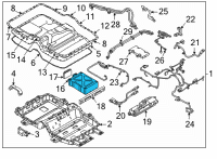 OEM 2022 Hyundai Tucson BATTERY MODULE ASSY Diagram - 37512-P4500