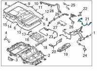 OEM Hyundai Tucson CABLE-POWER, POSITIVE HIGH VOLT Diagram - 37563-P4500