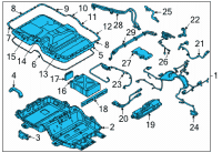 OEM 2022 Hyundai Tucson BATTERY SYSTEM ASSY Diagram - 37501-P0600