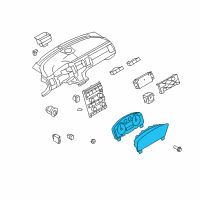 OEM 2010 Ford Flex Cluster Assembly Diagram - AA8Z-10849-AA