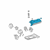 OEM Lexus GX470 Cover Sub-Assy, Cylinder Head, LH Diagram - 11202-50080