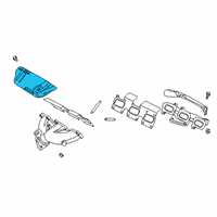 OEM Ford Explorer Heat Shield Diagram - L1MZ-9A462-A