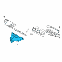 OEM 2021 Ford Police Interceptor Utility Exhaust Manifold Diagram - L1MZ-9430-A