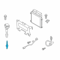 OEM Kia Soul Spark Plug Assembly Diagram - 1886709095