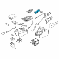 OEM 2018 Hyundai Santa Fe Switch Assembly-Indicator Cover, RH Diagram - 93315-2WEC0-4X