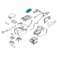 OEM 2019 Hyundai Santa Fe Switch Assembly-Indicator Cover, LH Diagram - 93310-4Z320-U4X