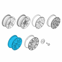 OEM BMW 328d Light Alloy Rim Ferricgrey Diagram - 36-11-8-043-650