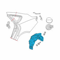 OEM 2016 Chrysler 200 Shield-WHEELHOUSE Diagram - 68102924AD