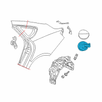 OEM Chrysler 200 Housing-Fuel Filler Diagram - 68137578AC