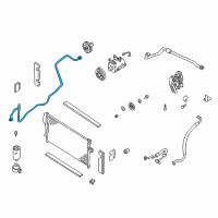 OEM Nissan Xterra Pipe-Front Cooler, High Diagram - 92440-3S501