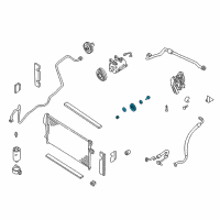 OEM 2000 Nissan Frontier PULLEY IDLER Diagram - 11925-3S502