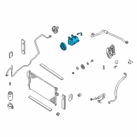 OEM 2000 Nissan Xterra Compressor Cooler Diagram - 92600-8B401