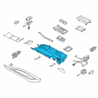 OEM 2016 Lincoln MKZ Console Body Diagram - DP5Z-54045B30-AA