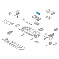 OEM Lincoln MKZ Cup Holder Insert Diagram - DP5Z-5413562-AA